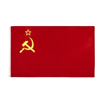 3Jflag 3x5Fts 90X150cm CCCP Únie sovietu zväzu Sovietskych Socialistických Republík ZSSR Červená Vlajka
