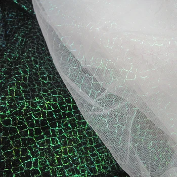 Lesklé Ryby rozsahu, vzor Tylu Oka Textílie Pre Dievčenské Tylu Šaty A Garmant Šitie Dekoratívnych Oka Textílie 45*150 cm/Kus