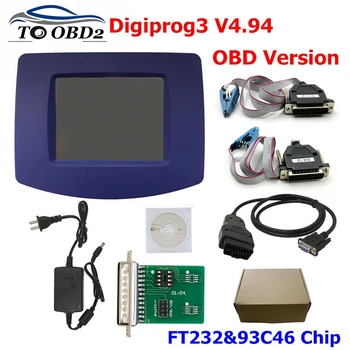 Najnovšie Digiprog 3 Kilometre programátora nástroj V4.94 Digiprog III s OBD2 ST01 ST04 Kábel Digiprog3 pre multi-Autá