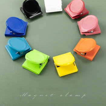 Správa Magnet Klip Magnetický Kovový Klip Candy Farby Memo Klip pre Študentské Informačné Kancelárie Bill Skladovanie Klip Chladnička
