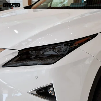 Auto Svetlometov na Ochranu Odtieň Film Čierny Dym TPU Transparentná Nálepka Pre Lexus RX 2016-Súčasnosť RX350 RX300 RX450h Príslušenstvo