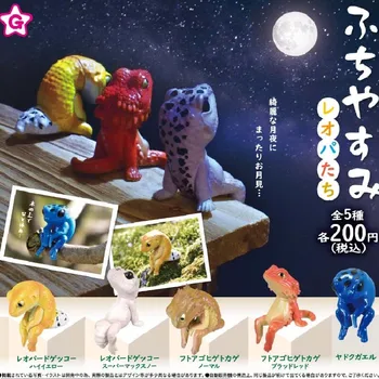 Japonsko Skutočné KRIČAŤ Sedieť Jed Dart Žaba a Gecko Lizard Tabuľka Ozdoby Kapsule Hračky Gashapon Model Hračka