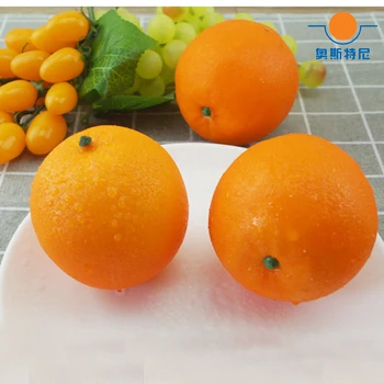 8pcs Vysokej imitácia Plastové Falošné Simulované Umelé oranžové Ovocie model