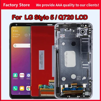 Pre LG Stylo 5 LM-Q720 Q720QM6 Q720MS Q720AM Q720TSW Q720QM LM-Q720CS LCD Displej Dotykový Displej Digitalizátorom. Montáž