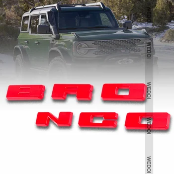 Prednej maske Znak Písmeno Dekorácie Kryt pre Ford Bronco 2021 Auto Hlavu ABS Písmená Odznak Príslušenstvo pre 2022 Bronco