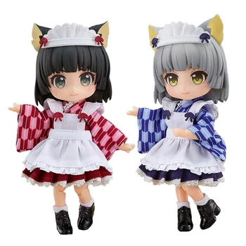 14 CM Anime Catgirl Slúžka Obrázok Yuki Sakura PVC Akcie Obrázok Pohyblivé Výmenné Kawaii Bábika Zberateľskú Model Hračky