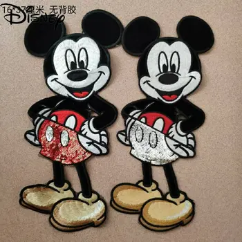Disney Roztomilý Kreslený Anime Mickey Mouse Mickey Výšivky, Tkaniny Patch Módne All-zápas Oblečenie Patch Patch