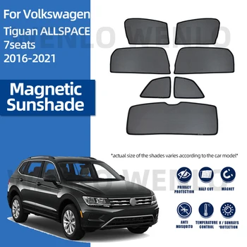 Pre Volkswagen Tiguan ALLSPACE 7 Miest 2016-2021 Okno Slnečník Blokovať Svetlo Kryt Špeciálne Štít Magnetický Záves moskytiérou
