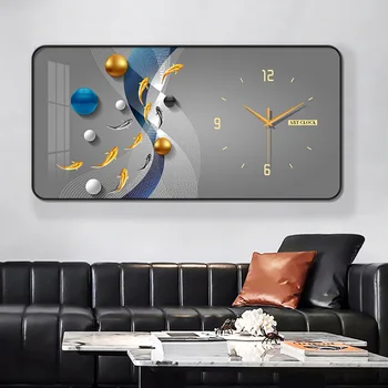 Nordic light luxusné dekorácie, nástenné hodiny nástenné maľby moderný minimalistický nástenné hodiny atmosféry domova módne nástenné maľby