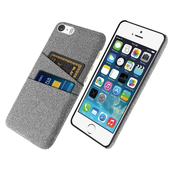 iPhone 5s puzdro Pre iPhone 5 5s SE Prípade Luxusné Tkaniny Dual Card Kryt Pre iPhone se 2016 5 5s 5G 4.0