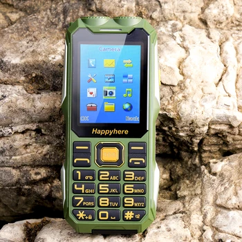 Happyhere F99 nový Power Bank Mobilné Telefóny 3200mAh batérie GSM Odomknutý FM Pochodeň Lacné Shockproof Robustný Push-button Mobilný Telefón
