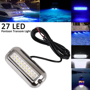 27 LED Nehrdzavejúcej Ocele Loď Zárubňa Svetla pod vodou Pontón Námornej Lode, Lodné Príslušenstvo Ľahké Nepremokavé Morské Svetlo 3528