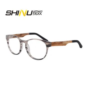 SHINU pánske okuliare Progresívne okuliare na čítanie ženy Predpis Okuliare Rám Ženy acetát rám drevené okuliare zf110