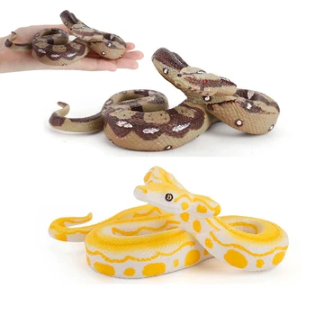 Veľká Veľkosť Simulované Zvieratá Modely Wild Python Akcie Obrázok Realistické Had Figúrky Deti Deti Hračky Údaje Kolekcie Darček