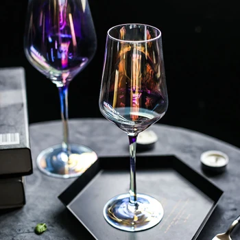 Rainbow Crystal Poháre Na Víno, Domáce Dekorácie Fire Šampanského Pohára Ion Á Koktail Party Bar Svadobné Drinkware