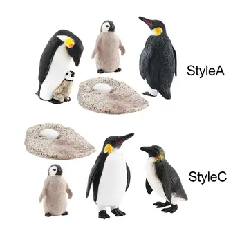 Penguin Cyklu Rastu Hračky Zvierat Životného Cyklu Modelu Zvieracích Postáv, Hranie Rolí