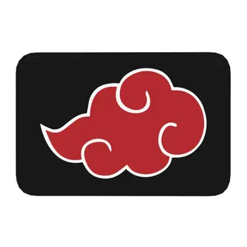 Japonský Ninja Akatsuki Anime Red Cloud Rohožky Mat Anti-Slip Kuchyňa Spálňa Koberec Koberec 40*60 cm Obývacia Izba, Vchod Koberec