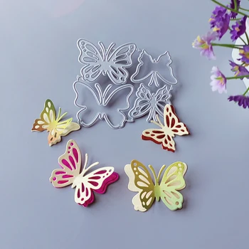 Nové nádherné duté motýľ rezanie zomrie zápisník reliéfna výzdoba fotoalbum dekorácie karty, takže DIY remeslá
