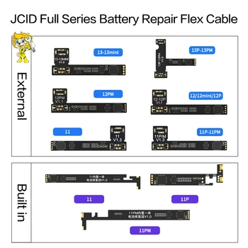 JCID JC Batérie Opravy Flex Kábel pre iPhone11/12/13 Série pre Batériu Údaje Upraviť Šifrovanie Zdravotné Upozornenie Odstránenie Nástroje