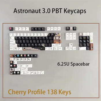 Mechanické Klávesnice Cherry PBT Keycaps Astronaut 3.0 Tému 6.25 U 7U Medzerník Prispôsobiť Teclado Hráč Spaceman Tlačidlo spp Farbivo-Subbed