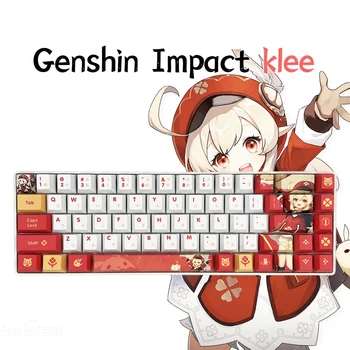 Genshin Vplyv Klee tému 129 tlačidlá keycap mechanické klávesnice spp hra znakov klávesnice spp cherry Profil PBT materiál