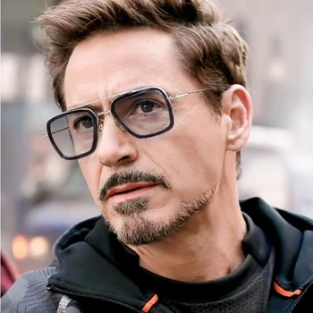 2021 Youpin Ziru Steampunk Slnečné Okuliare Dámy Iron Man Vintage Šošovky Polarizované Slnečné Okuliare Mužov Tony Stark Okuliare, Čierny Rám