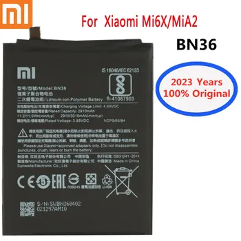 2023 Rokov 3000mAh BN36 100% Originálne Batérie Pre Xiao Mi 6X A2 Mi6X MiA2 Batérie Telefónu