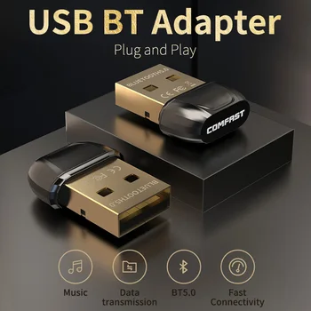Mini USB Bluetooth Dongle, BT 5.0 Adaptér Hudby Audio Prijímač, Vysielač pre Reproduktor Myš Notebook Gamepad