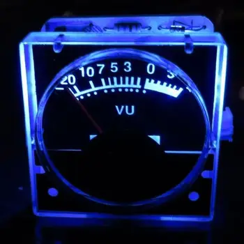 DYKB VU Panel Meter Audio Zosilňovač Indikátor DB Hladiny podzemnej Hlavičky s modrou Zadnej strane Svetla dc 6v-12v potrebný žiadny Ovládač Rada