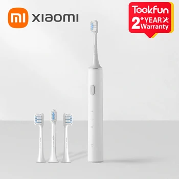 2021 XIAO MIJIA T300 Elektrické zubné Kefky, Inteligentná Sonická Kefka Ultrazvukové Bielenie Zubov Vibrátor Bezdrôtový Ústnej Hygieny Cleaner