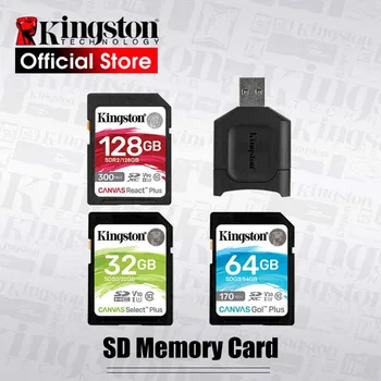 Kingston novú Pamäťovú Kartu 128GB U3/U1 SD Karty 32 GB, 128 GB 64 GB 256 GB 512 gb diskom Flash Karty SD Pamäť Pre Kameru