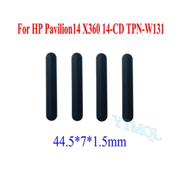 2-4PCS NEW Black DIY Notebook Gumová Podložka Pre HP Pavilion14 X360 14-CD TPN-W131 44.5x7x1.5mm spodnej časti Krytu Nohy Pad S Double-Sided
