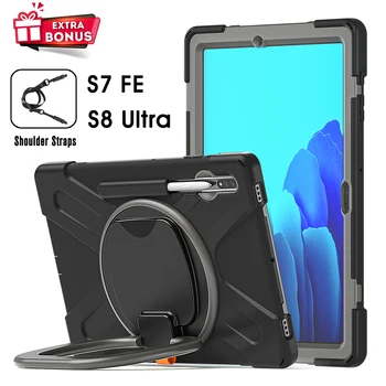 Pre Samsung Galaxy Tab S8 Ultra S7 Plus FE Prípade Magnetický Stojan, Kryt S Ceruzkou Držiak Pre S6 Lite 10.1 A8, A7