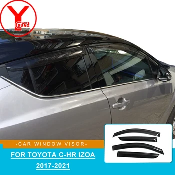 Pre Toyota Chr C-h Izoa 2017 2018 2019 2020 2021 Príslušenstvo ABS Okno Clony proti oslneniu Slnkom, Dažďom Deflektor Dvere, Okno Dážď Stráže YCSUNZ