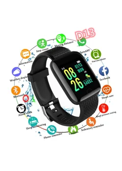 D13 Smart Hodinky Mužov Krvný Tlak Nepremokavé Smartwatch Ženy Srdcového tepu Fitness Sledujte Šport Tracker Pre Android a IOS