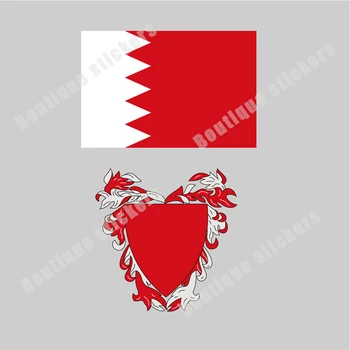 Bahrajn Vlajka Bahrajnské Národné Znak Nálepky Skvelého Komiksu Nášivka Kryt Proti Poškriabaniu Vodotesné Nárazníka Okna Sklo