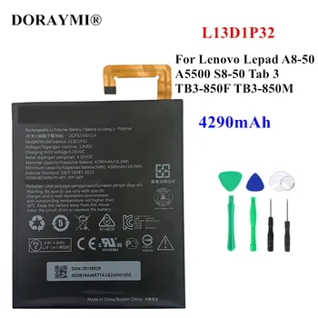 DORAYMI Tablet Batérie Pre Lenovo Lepad A8-50 A5500 S8-50 Tab 3 TB3-850F TB3-850M Batterie 4290mAh L13D1P32 Nahradenie Batterie