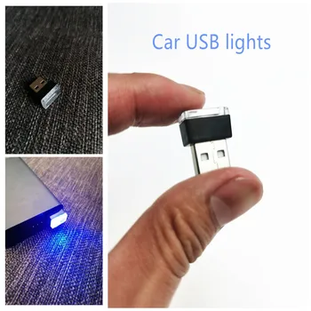 2021 Auto-Styling USB Atmosféru LED Svetlo Na Volvo S40, S60, S70 S80 S90 V40 V50 V60 V90 XC60 XC70 XC90