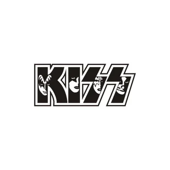 Dawasaru KISS Band Art Music Auto Nálepky Nepremokavé Odtlačkový Notebook Gitara Motocykel, Auto Doplnky, Dekorácie, PVC,25 cm*12 cm