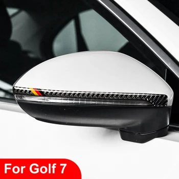 2 ks Auto-styling Ochranné Nálepky Pre Volkswagen VW Golf 7 MK7 Sportsvan Lamando Uhlíkových Vlákien Spätné Zrkadlo Výbava Nálepky