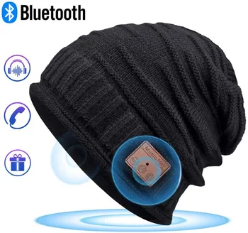 Bluetooth -kompatibilné Čiapočku Klobúk, Ženy Mens Beanie Klobúk s Bluetooth Slúchadlá,pre Outdoorové Športy, Vianoce, Narodeninové Darčeky