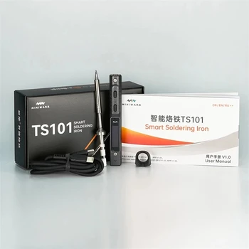 Spájkovačka TS 101 65W Digitálna Elektrická Spájkovačka LCD Programable Displej Nastaviteľná Teplota High-power Zváranie Železa