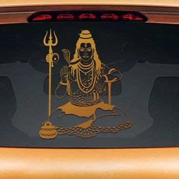 Pána Šivu, Hinduizmus Prihlásiť Symble Om Sun Design Tetovanie Auto Nálepky Okno Odtlačkový nástenné Maľby Zadné Biela/čierna L1158