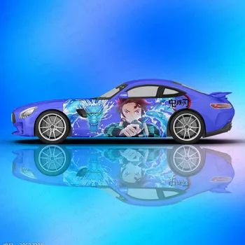 Kamado Tanjirou Démon Vrah Auto Odtlačkový Strane Grafické Zábal Vinyl Upravené Auto Diely, Auto Nálepky dievča vlastný obrázok DIY Anime
