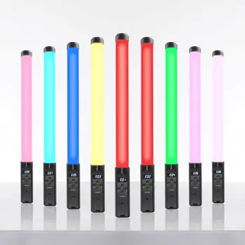 FOSOTO Profesionálne Prenosné Stick Prútik, Fotografie, Video, RGB Led Osvetlenie Selfie Lampa s Statív Diaľkové USB na Youtube Tiktok