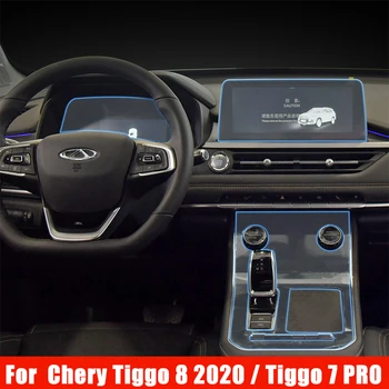 TPU Auto Výstroj Tabuli Gps Navigácie Film Ochranná Nálepka Pre Chery Tiggo 8 2020 Tiggo 7 Pro 2021 Auto príslušenstvo