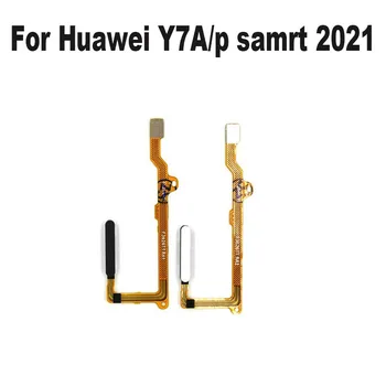 Originál Nové Pre Huawei P SMART 2021 / Y7A Tlačidlo Domov Snímač Odtlačkov prstov Dotyk ID Skener Konektor Menu Flex Kábel