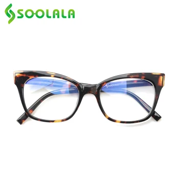 SOOLALA Modré Svetlo Blokuje Cat Eye Okuliare na Čítanie Ženy Anti-Glare Počítač Okuliare Presbyopic Okuliare +1.0 1.5 2.0 4.0