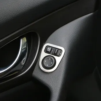 Carmilla Nehrdzavejúcej Ocele Na Nissan X-TRAIL Xtrail T32 2013-2016 Qashqai J11 2014-2016 Interiéru Spätné zrkadlo úprava svetlo