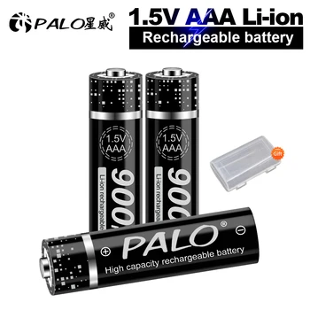 PALO 1,5 V lítiové AAA Nabíjateľné Batérie 900mWh 1,5 V AAA Li-ion Nabíjateľná Batery pre led svetlo hračka mp3